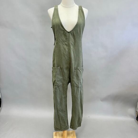 Free People We The Free High Roller Jumpsuit Green Size Small - Picture 6 of 16
